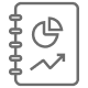 Financial report book icon